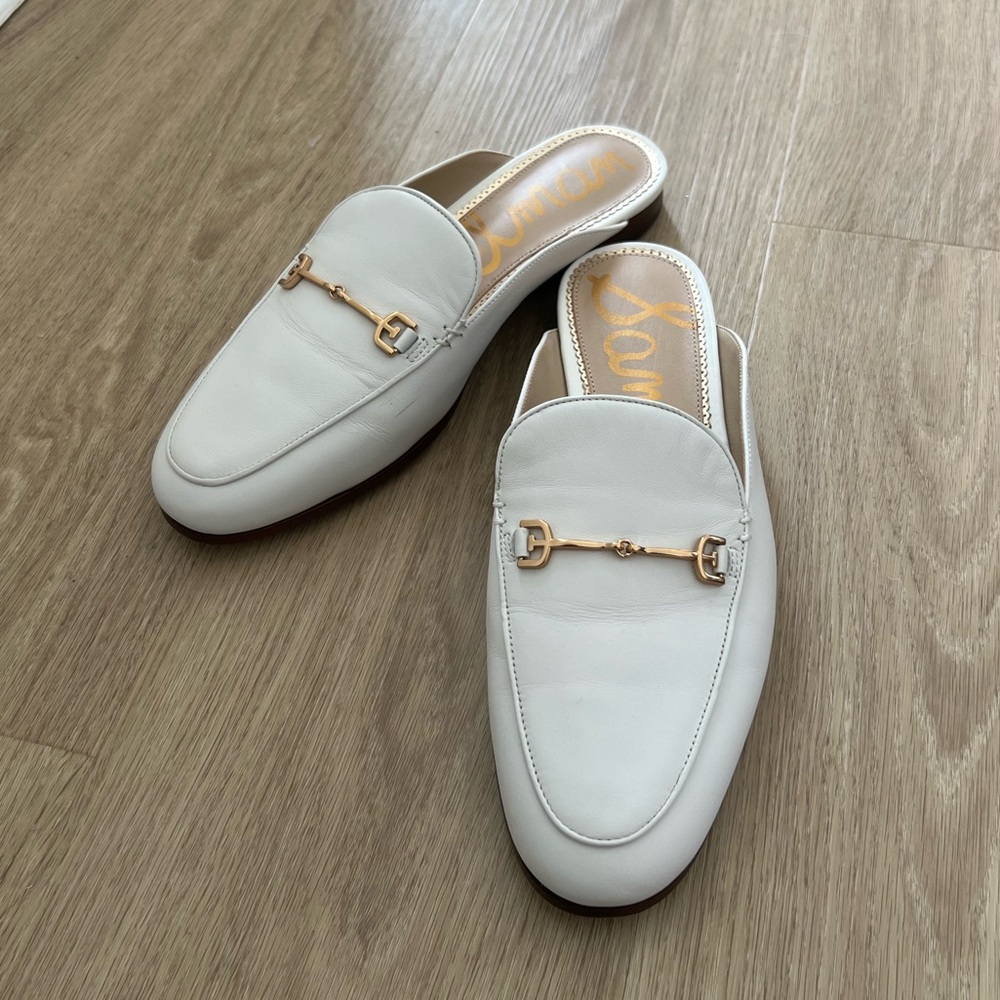 EUC Sam Edelman - Linnie Bit Mule (Bright White) - Size 8